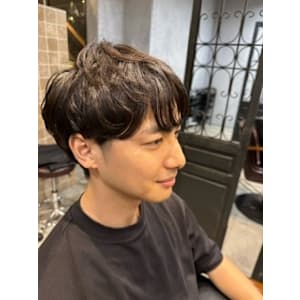 メンズ　ナチュラルパーマ