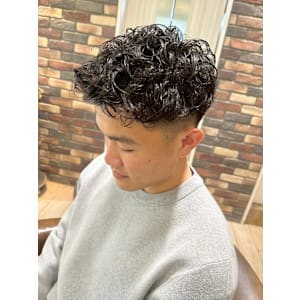 ショートハーパー　メンズパーマ 10代20代30代