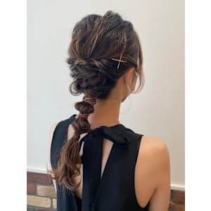 ヘアセットアレンジ　卒業式　浅草