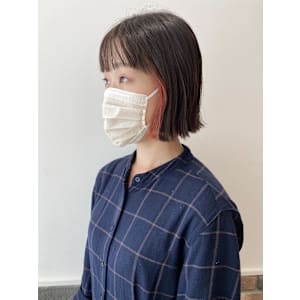 浅草　インナーカラー　オレンジ　20代30代40代