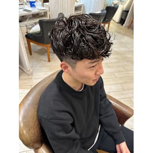 メンズパーマ　スペインカール 10代20代30代