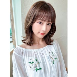 30代/40/小顔ヘア/前髪/アンブレラカラー/こなれミディ - AFLOAT/L 錦糸町【アフロートエル】【アフロートエル キンシチョウ】掲載中