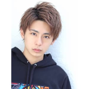 ラフアップバングショート 抜け感 ハーフアップ ツーブロック