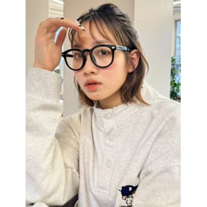 ヘアアレンジ/顎下ボブ/ベージュブラウン/Wカラー