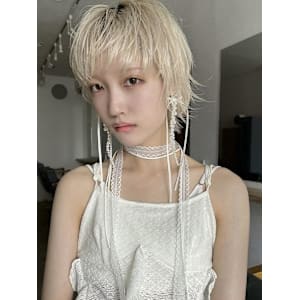 ハイトーン/ショートボブ/ブロンドヘア__下北沢