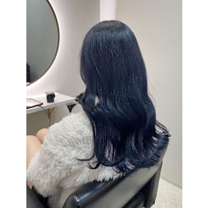 《韓国ヘア》ブルーブラック
