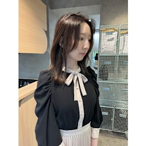 KUsU(クス)×セミロング×グレージュ