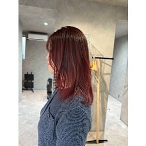 KUsU(クス)×ミディアム×レッドブラウン