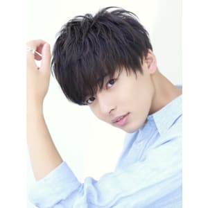 ナチュラルプリンスショート ツーブロック 刈り上げ マッシュ