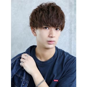 ソフトツーブロック ナチュラル ラフ束 マッシュ 福岡 大名