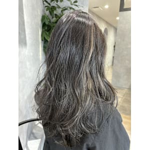 コントラストハイライト/白髪ぼかし/グレージュ【RIE】