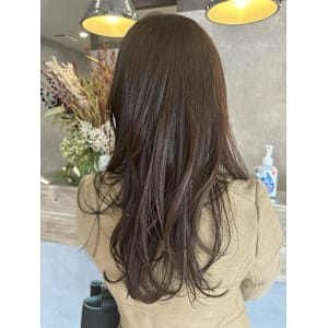 大人きれいロング/白髪ぼかし/50代【RIE】