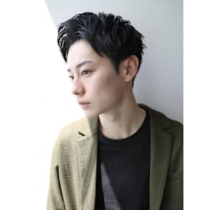 アップバングメンズカット