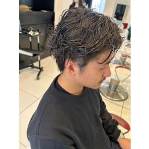 束感パーマ☆かき上げヘア