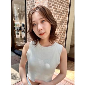 韓国風レイヤーボブ