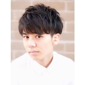 ツーブロック刈り上げナチュラルショートマッシュ 福岡 天神