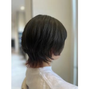 インナーカラー＆ショートウルフ