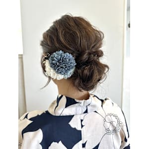 【浴衣ヘア】ダウンスタイル