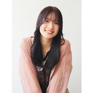 lavender　color　ラベンダーカラー　ロングへア