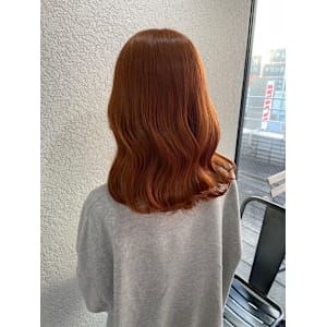 オレンジブラウンミディアムレイヤーケアブリーチ所沢
