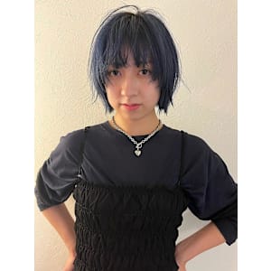 レイヤーボブ/ディープブルー/フェイスレイヤー