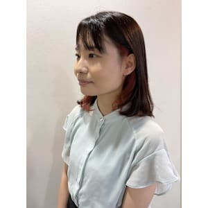 【老沼優希】オススメ！秋のインナーカラー