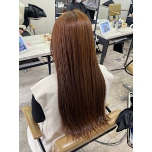 ミルクティーベージュロングレイヤーケアブリーチ所沢