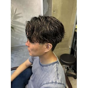 miu＆宇都宮良太　メンズお洒落パーマ