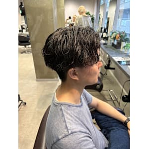 miu&宇都宮良太　メンズお洒落パーマ