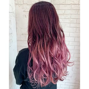 ホワイトピンクグラデーションケアブリーチ所沢練馬