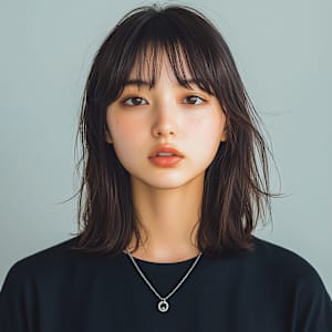 【BABEL】シースルーバング×外ハネミディ