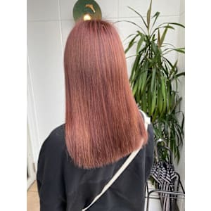 ブリーチなし/ナチュラルピンクブラウン