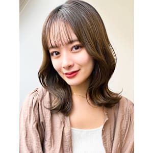 【艶感★シースルーバング】韓国 髪型 大人可愛いウェーブ巻き