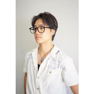 センターパート／メンズショート／平塚美容室