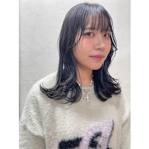 《lavender》インナーカラー_イヤリングカラー