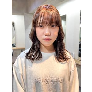 ワイドバング_ブラウンカラー