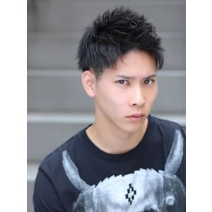 ライトアップバング ツーブロック 刈り上げ ジェットモヒカン