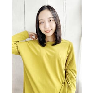 かきあげバングのナチュラルワンカール