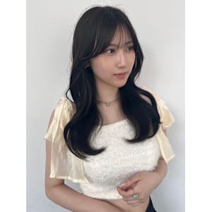 20代30代大人美人小顔ブリーチなし韓国ヘアアッシュブラック