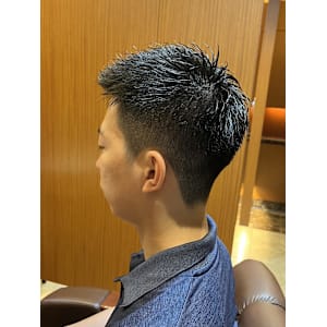 銀座　理容室　メンズカット　刈り上げ　ショートスタイル