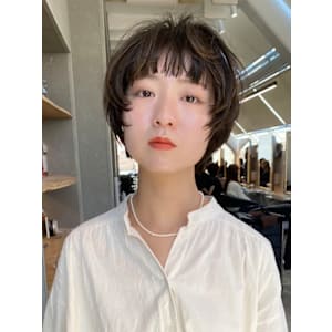 ショート/マッシュショート/ニュアンスパーマ/ハイトーン[原