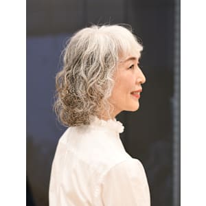 【えがお美容室 奈良店】50代60代に☆グレイヘアウェーブ