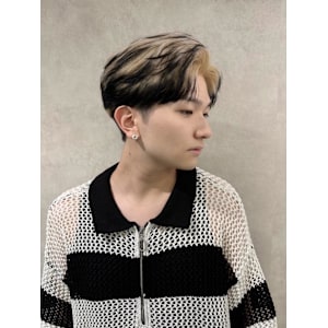 miu&清水大誠　エンドカラー　韓国ヘア