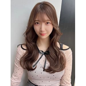 銀座20代30代韓国内巻きローレイヤー抜け感ベージュ