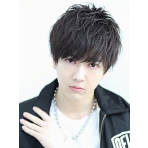 ラウンドマッシュ シャドウパーマ 黒髪 ソフツイ 天神 大名