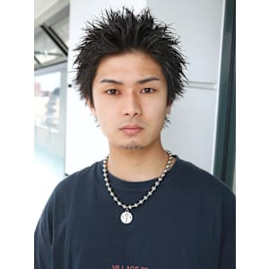 ワイルドスパイキーショート アップバング 黒髪 メンズサロン - KUROT 福岡本店【クロト フクオカホンテン】掲載中