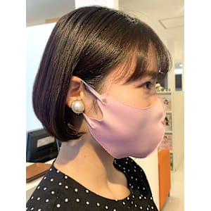 ワンカールが可愛い♪ミニボブカット×ワンカールデジタルパーマ