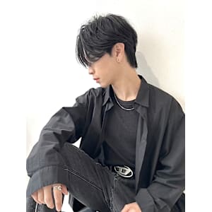 韓国風毛流れセンターパート