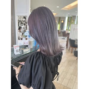 くびれヘア　ラベンダー