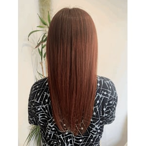 大人かわいいデザインカラー オレンジ/髪質改善Tr